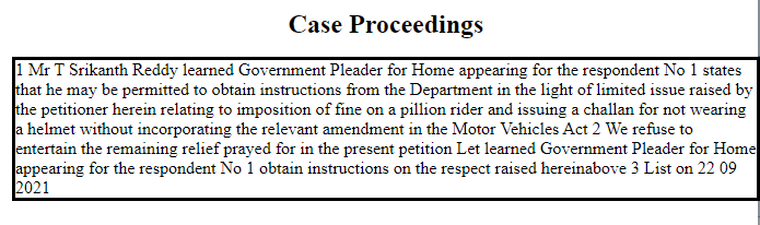 Can Constitutional Bodies refuse to take a petition? Is this how it works? <a href="/indSupremeCourt/">Supreme Court of India</a> 

TS HC CJ simply refused to take up the issue, why coz the Judge feels 40 is ok? Do we come to court to know what judge feels like? or to follow the Law? 
Mam @DrTamilisaiGuv pls help us!