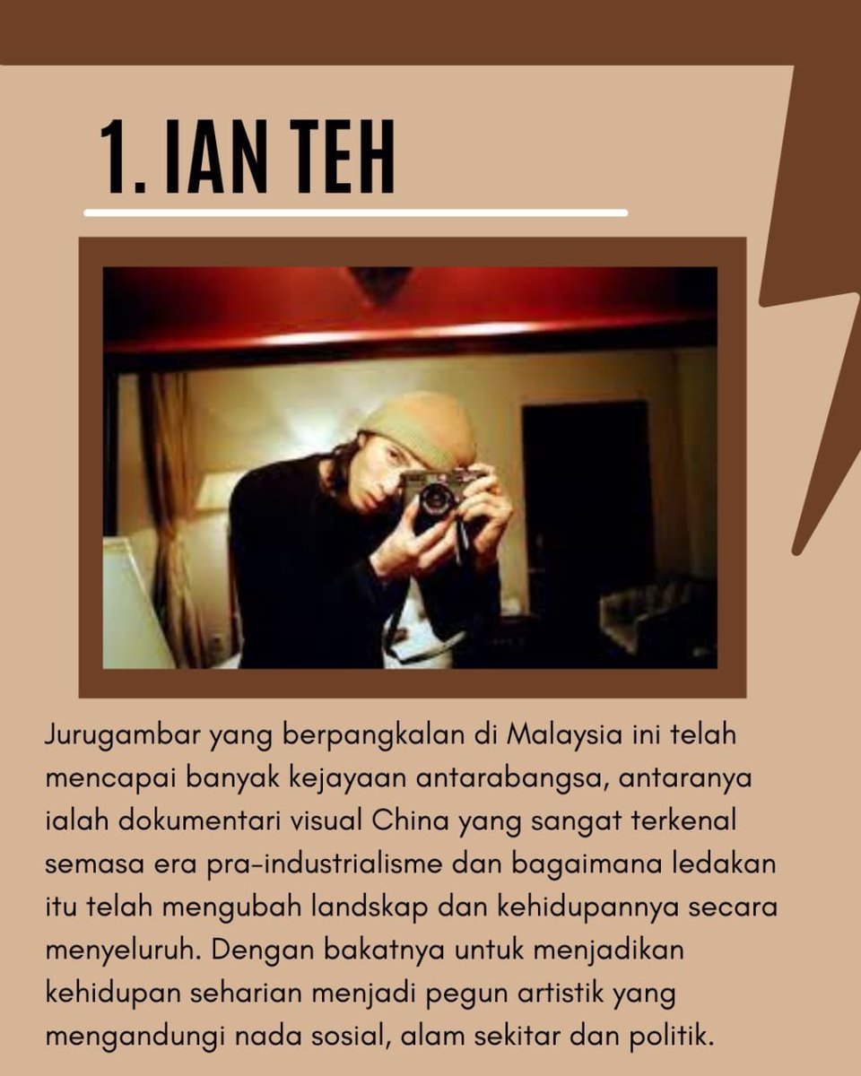bbestsakba's tweet photo. Jom, pada hari ini mari kita kenali dengan beberapa orang photographer yang pakar dan terkenal di negara kita! Masing-masing daripada mereka tentunya mempunyai kelebihan tersendiri dalam menghasilkan foto yang hebat.
.
#photographer #birodp #spektrumilmu https://t.co/XkrBFJs9ml