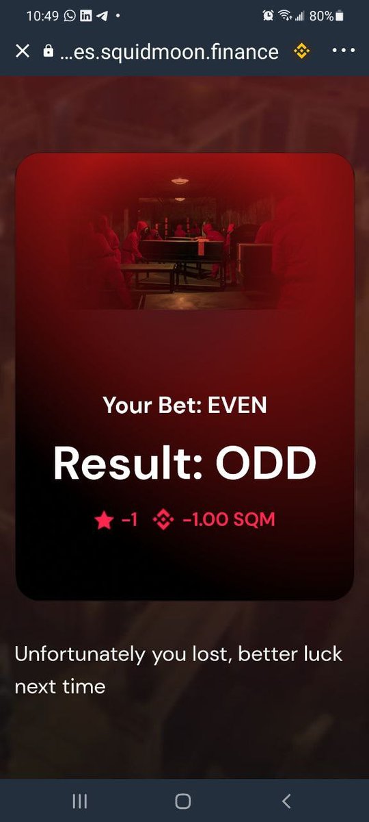 0xboh's tweet photo. (1/2) When you play $SQM #SQUIDMOON and you lost your game. You play next one and .. https://t.co/4LhqDq4NWD