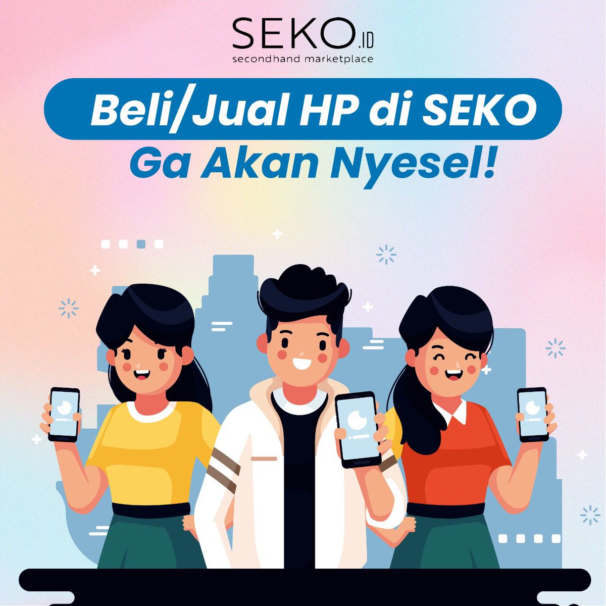 sekoid_official's tweet photo. Sering kali kita menyesal saat membeli HP bekas. entah kekurangan atau cacat HP yang kita punya maupun hal lainnya.  Begitu juga saat ingin jual HP, kadang kita kecewa harga yang ditawarkan kok muraah.  Di Seko kamu ga perlu khawatir lagi tentang hal itu!  #ecommerce #marketplace https://t.co/ZWOC26gW8O