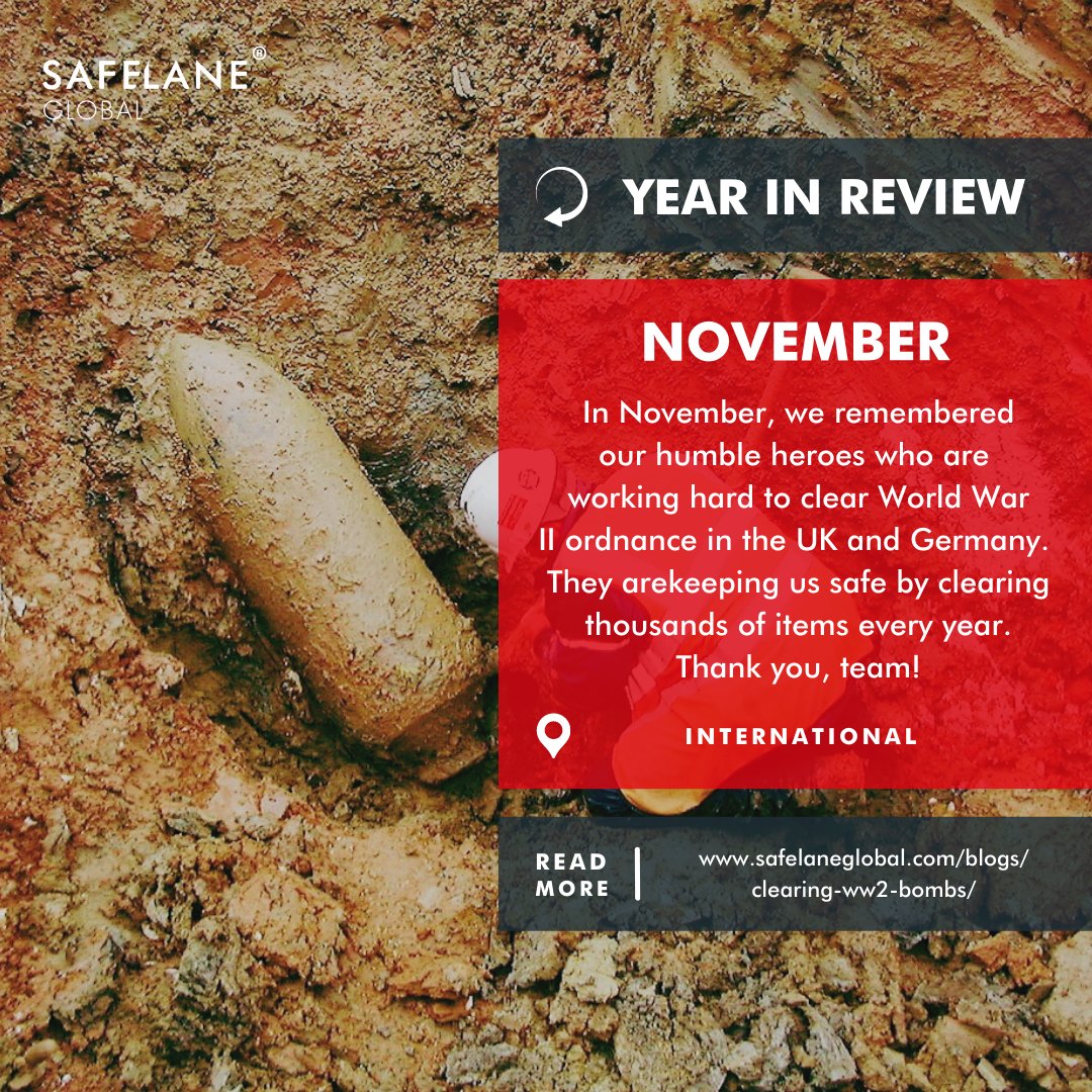 SafeLaneGlobal's tweet photo. Did you know, during #WWII it’s estimated that between 10 and 17% of airdropped explosive ordnance did not detonate correctly?
Our humble heroes at #SafeLane work in #Germany to clear British ordnance, and in the #UK to clear German ordnance!
Read more:
https://t.co/ZWAKmJpVIY https://t.co/d8sSDlOL55