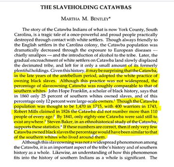 PJenkins1933's tweet photo. CLYBURN will help the Catawba Native that hunted down his own people but rejected reparations for Black Americans https://t.co/2pIiY0tbqM