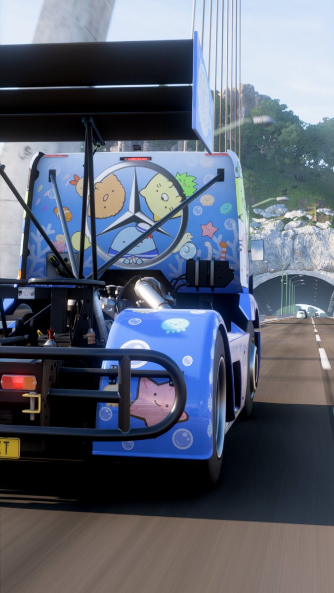 ll_MD_ll's tweet photo. すみっコぐらし  Forza Horizon 5  Mercedes-Benz #24 Tankpool24 Racing Truck https://t.co/njZzWW8Eok