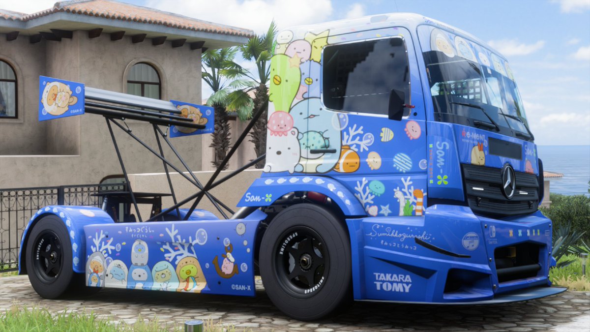 ll_MD_ll's tweet photo. すみっコぐらし  Forza Horizon 5  Mercedes-Benz #24 Tankpool24 Racing Truck https://t.co/njZzWW8Eok