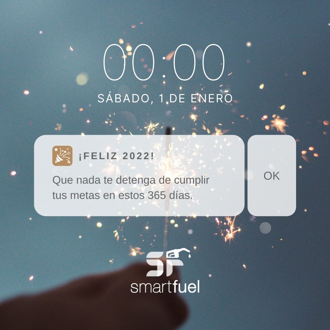 AppSmartFuel's tweet image. Disfruta cada día de tu aventura 🥂 Brindamos por acompañarte en este nuevo año 🎉 ¡Feliz 2022! 🎉