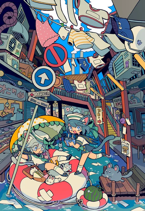 #2021年自分が選ぶ今年の4枚 
今年もいろいろ描けた✍️ 