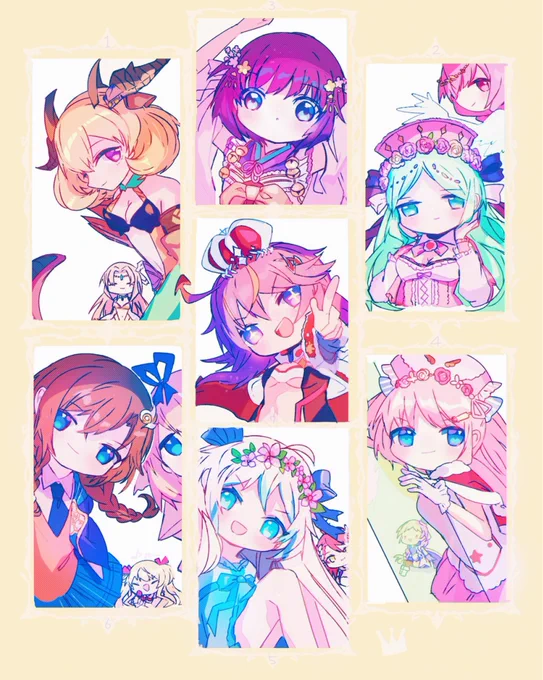 今年描いた絵で気に入ってる4枚!
来年も可愛いキャラクター達が登場するの楽しみ
#黒ウィズゆく年くる年 
