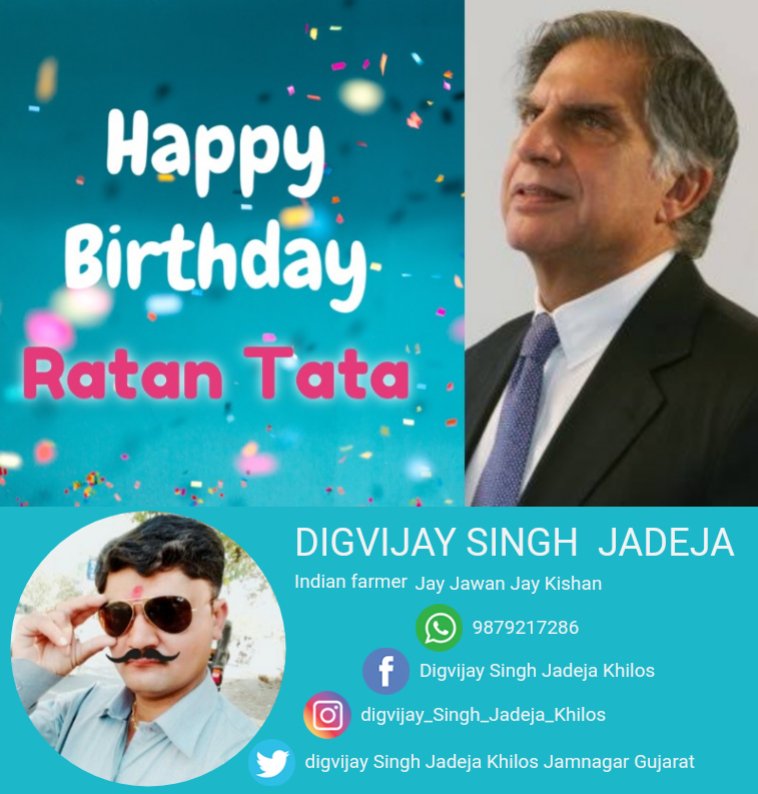 Happy birthday Ratan Tata sir. 