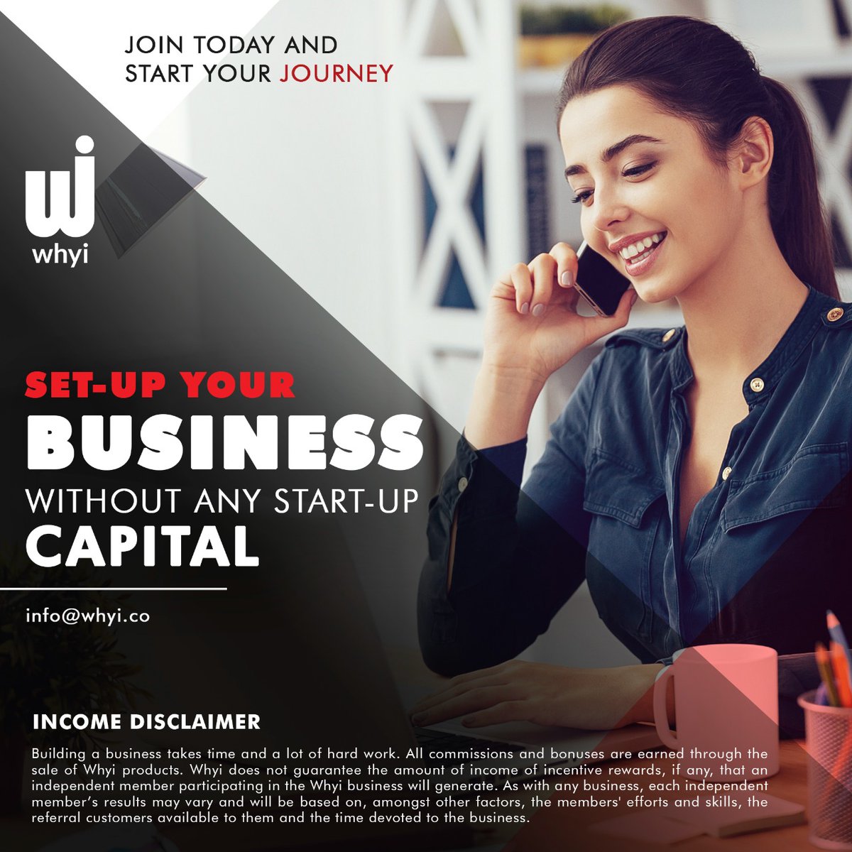 whyiupdates1's tweet photo. Imagine setting up your own independent business in 2022 without any start-up capital. Not only that, but you could set your own income targets. Sounds too good to be true?
Click here to find out more about setting up a business with no money. https://t.co/5eBuStU3Rj
#whyi https://t.co/ZOGo78q2u6