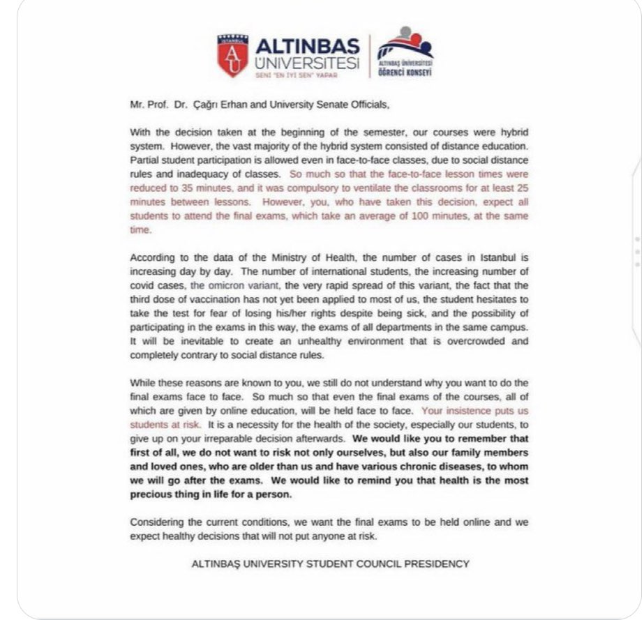 R_50029's tweet photo. #OnlineEğitim
Master's students in #altınbaş request that the final exams be online 
#master_altinbas_online
#AltınbaşOnlineSınavİstiyor 
@AltinbasUniv 
@cagrierhan ،،،…. https://t.co/8VTuhzoFix