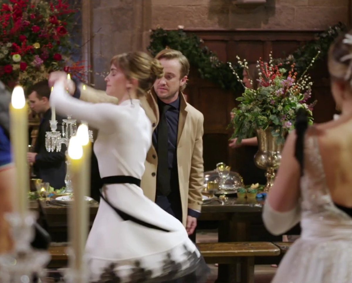 dearadolin's tweet photo. Ron: You're fraternizing with the enemy. 
#ReturnToHogwarts #EmmaWatson #TomFelton https://t.co/1F9qIlwqQB