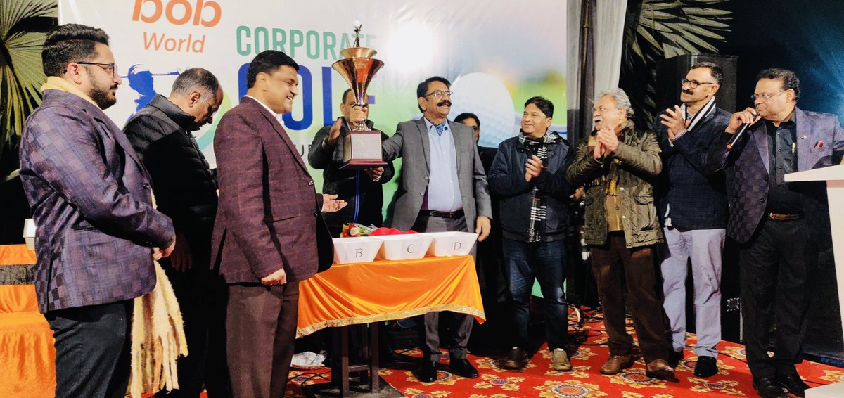vikramadityask's tweet photo. “#bobWorld Corporate Golf Tournament 2021” was launched at the grand #RambaghGolfClub Jaipur on 26/12! It’s going to be a spirit of intense but healthy competition for the next two months, Best Team would eventually lift the Trophy and Golf will emerge as the True Winner! ⛳️🏌️‍♂️ https://t.co/w4w4u6VVtI