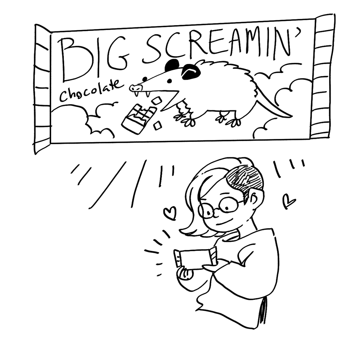 Chocolate bar I dreamed about. 