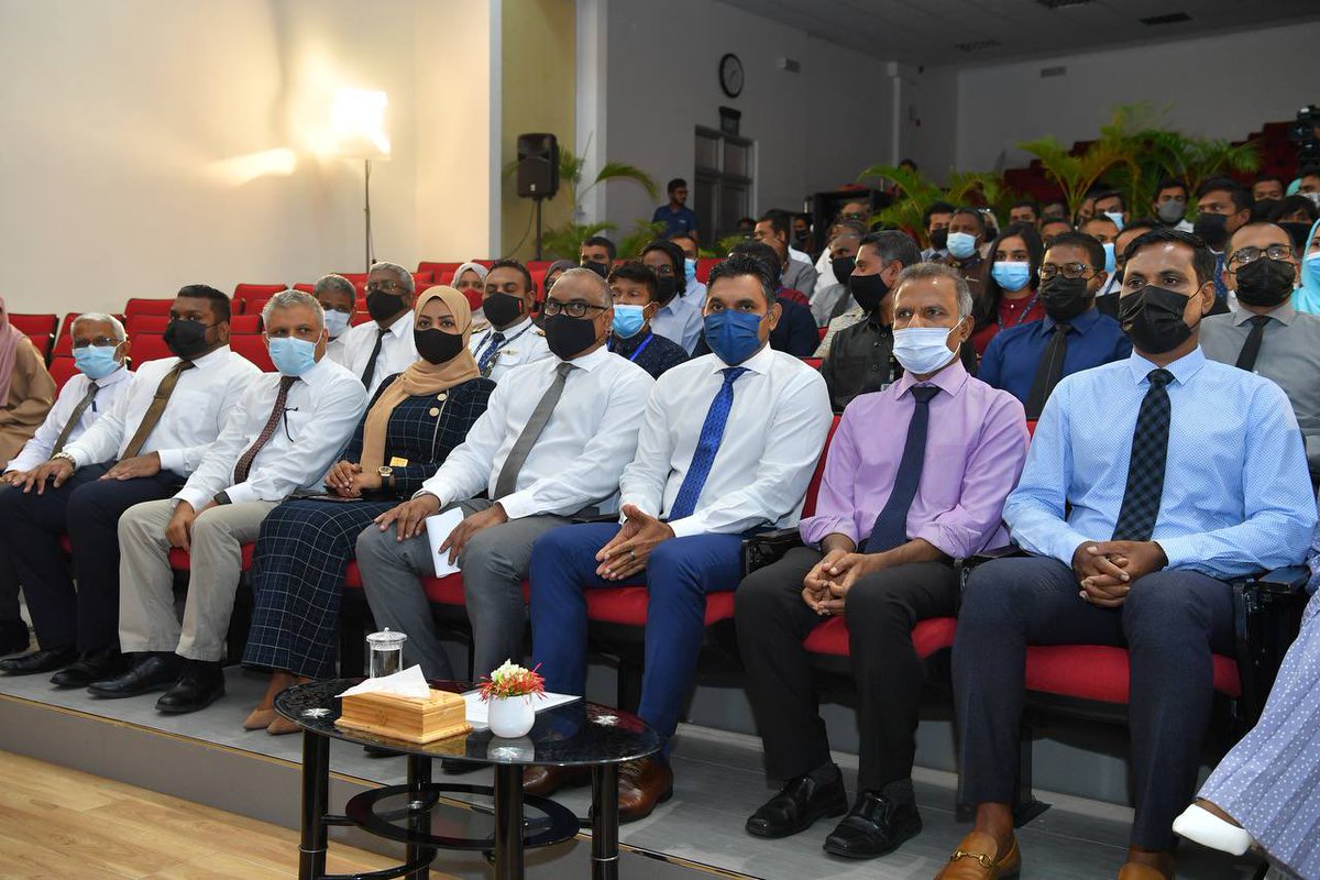 presidencymv's tweet photo. Vice President @FaisalNasym attends the inauguration of @MaldivianAero Aviation Academy https://t.co/daUyX6OcpD