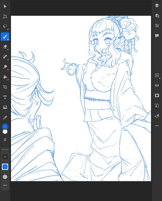 あけおめイラストを描き始めました! 