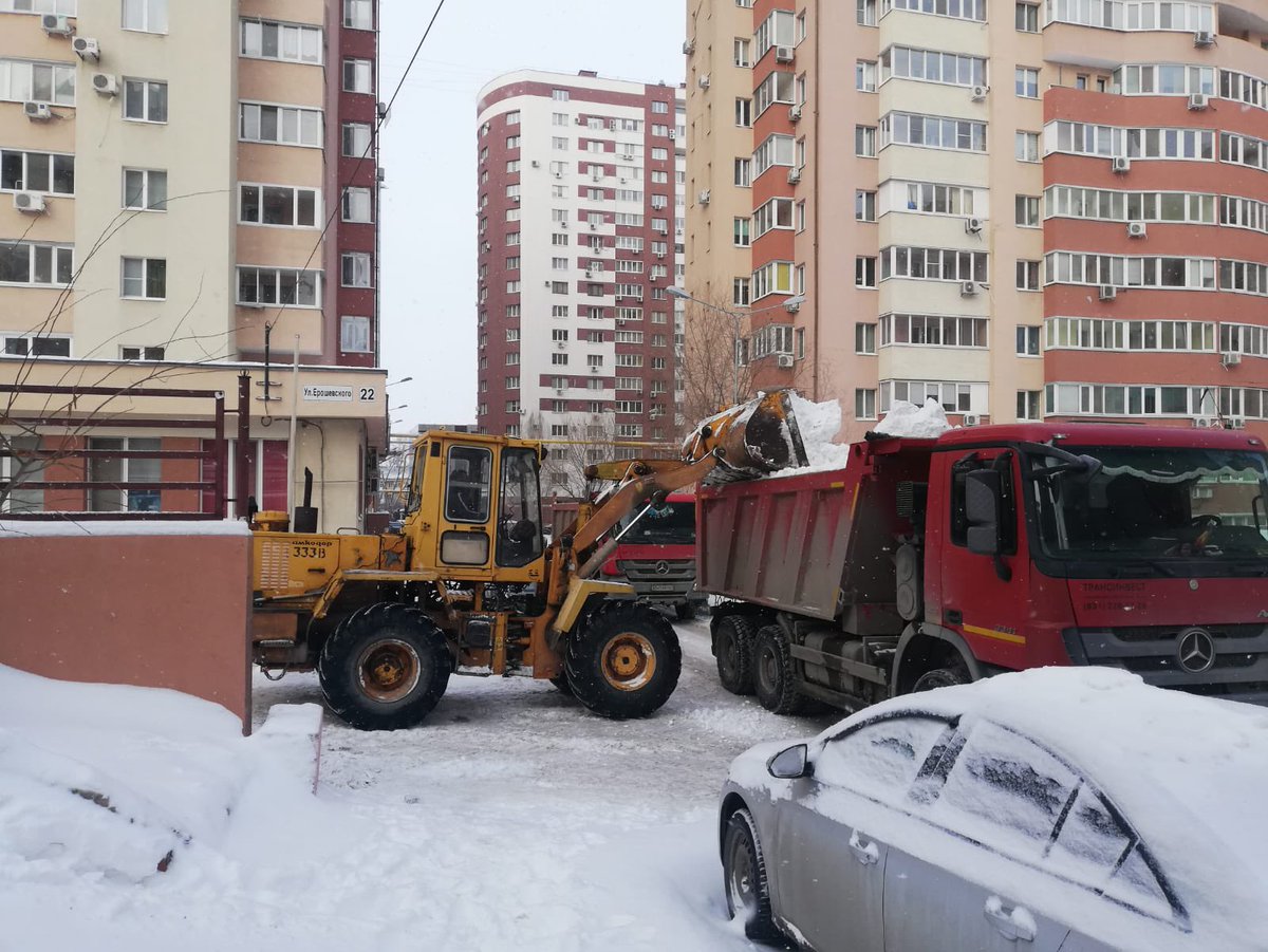 Чистка и вывоз снега ЖК Ботанический