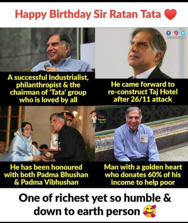 Happy Birthday Sir Ratan Tata     