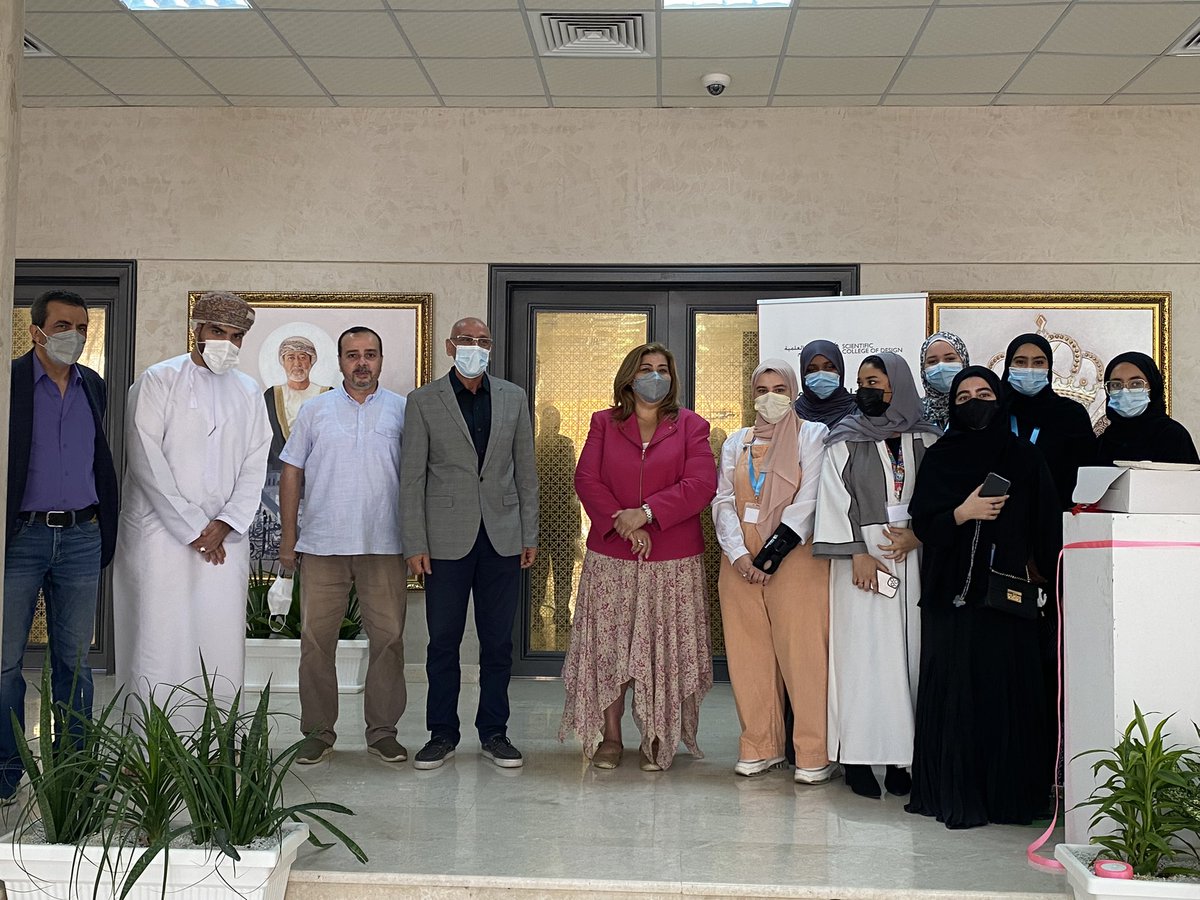 scd_oman's tweet photo. تدشين نادي الأنميشن لطلاب الكلية العلمية للتصميم.
 بحضور عميدة الكلية الدكتورة/منى اسماعيل @Monaismail_scd 
والدكتور شريف @sharifgal 
والاستاذ قيس البوسعيدي @Framezen 

زوروا معرضنا للتعرف على أهم الشخصيات الكرتونية والتصاميم الخاصة بالأنميشن. https://t.co/87MpiigCYm