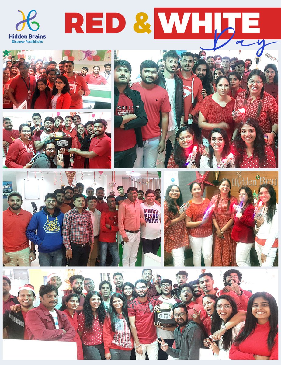 HiddenBrains's tweet photo. The week long festive celebrations continue at Hidden Brains! HBians decorated entire office with the classic red and white theme. Simple, classic and elegant way to celebrate Christmas and spread cheer. #LifeAtHB #HBCelebrates #HBRocks #HBMerryChristmas https://t.co/zbclbAkrNp