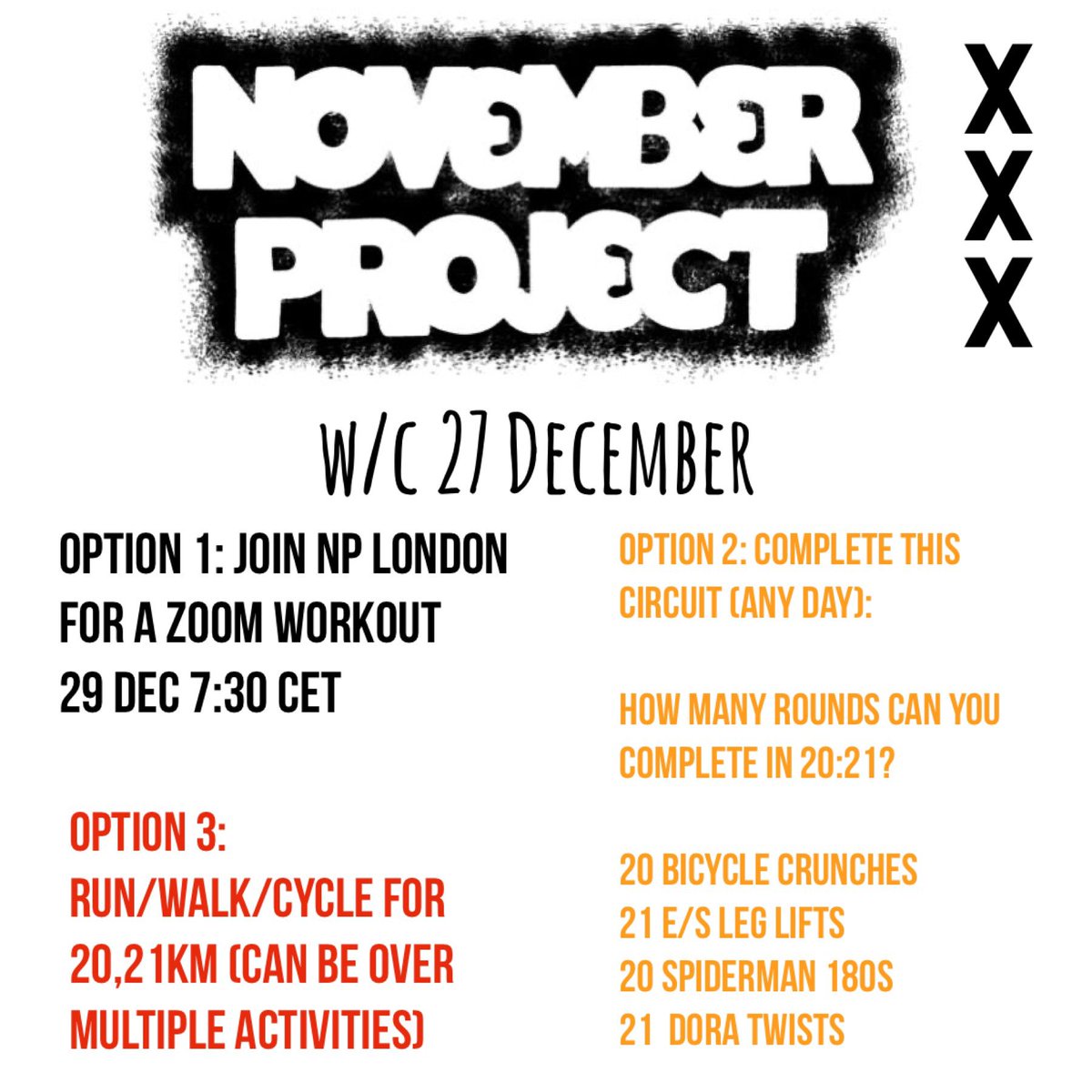 AmsFitProject's tweet image. Three options for tomorrow&apos;s workout!
#NP_Continues #Amsterdam #freefitness