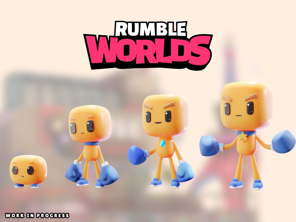 Thread👇👇

1/5: Great progress on Rumblers has been made lately💫

"What are Rumblers🥊?"

The Rumblers are the native avatars for the Rumble Worlds metaverse and will be minted on the Solana Blockchain, which will be playable and tradable on RW metaverse🌎