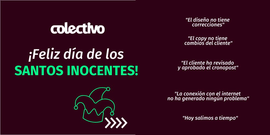 CMarketero's tweet photo. Hoy no tenemos ningún contenido creativo que compartirles…

¿Te lo creíste? ¡Feliz día de los Inocentes! 🤣🤣

✨ Nuestras ideas nunca se terminan.

Si necesitas ayuda para crear contenido para tu negocio, no olvides contactarnos y solicitar tu cotización al (+591) 62533323. https://t.co/UGGeVDdKo4