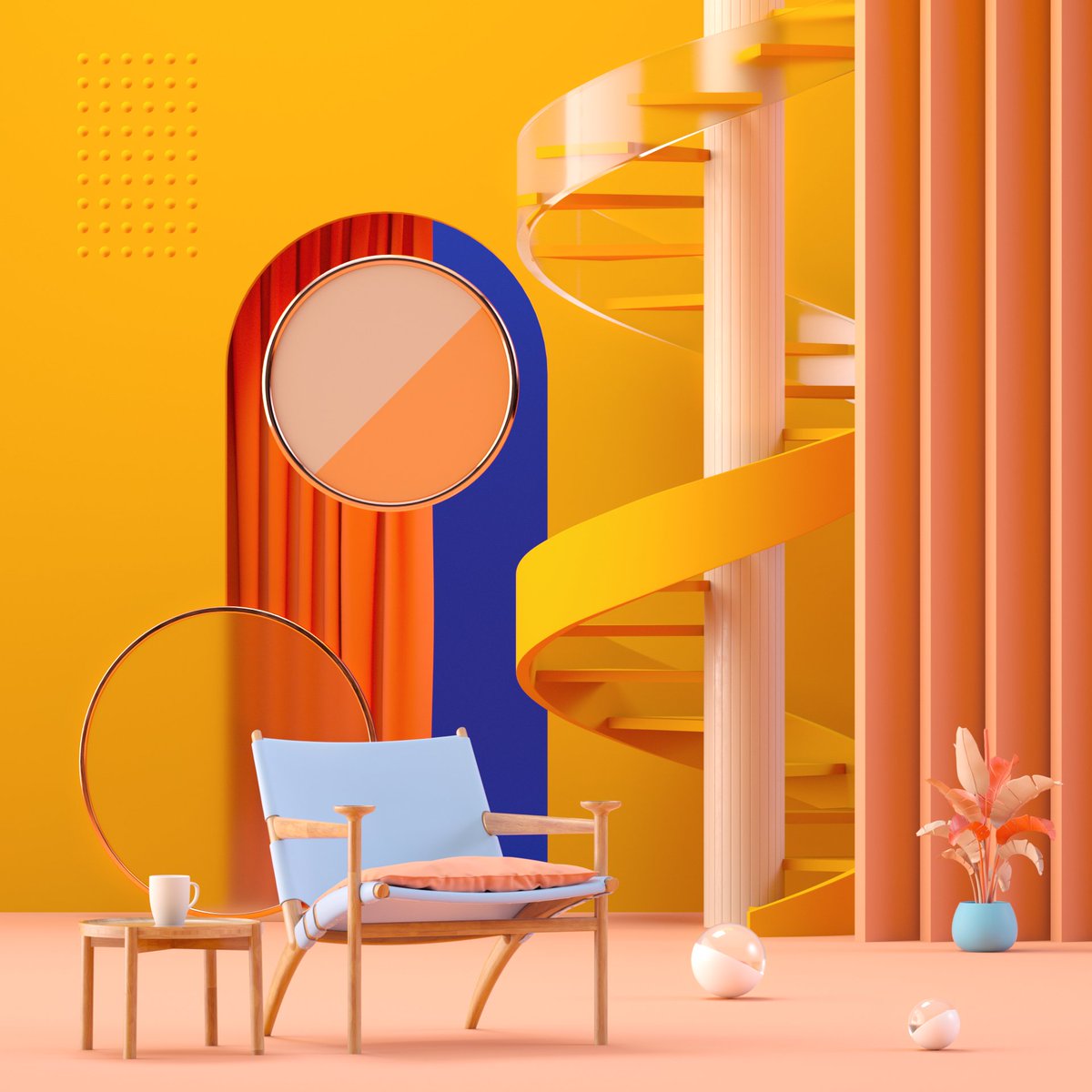 offfstudio's tweet photo. Abstract Compositions II
#3D #3dart #NFT  #render #Colors #CGI #design #3ddesign #C4D https://t.co/L1N0rApyWe