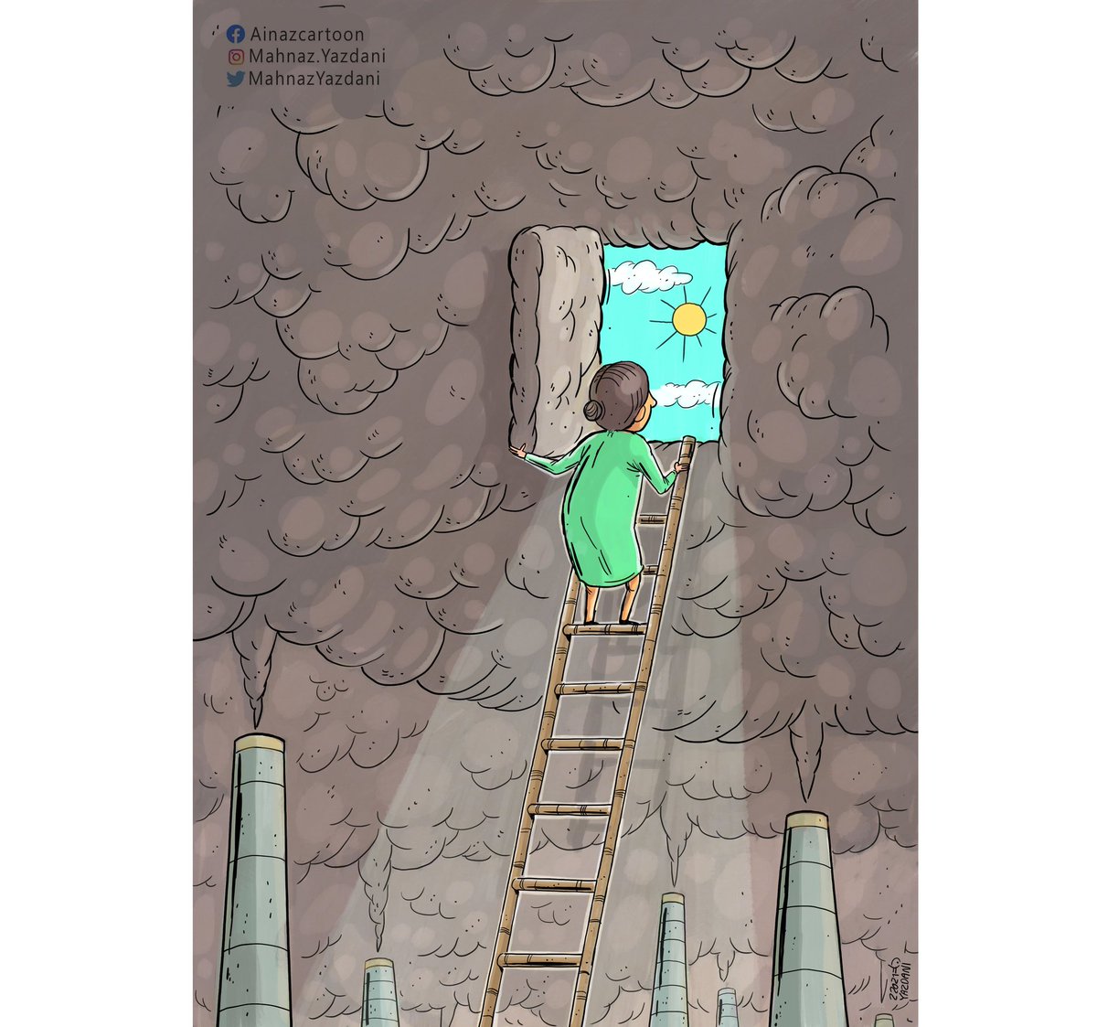 MahnazYazdani's tweet photo. I wish I could put the smoke aside and breathe .
.
#pullution#climate_change #smoke #Fuelpollution
#آلودگی_هوا #سوخت_فسیلی #مازوت #مازوت_نسوزونید #دود
#تغییرات اب و هوایی https://t.co/Lxmdi1rlgz