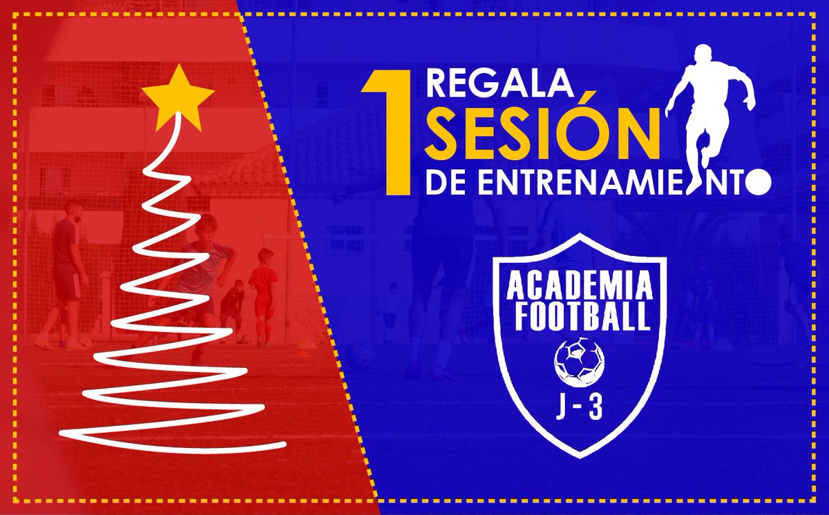ACADEMIAFOOTJ3's tweet photo. ⚠️ ¡NO OS OLVIDÉIS!

Academia Football J-3 despierta ilusiones con sus diferentes BONOS REGALOS. 

Si tu hijo/a ha sacado unas notas ejemplares en el colegio, le quieres hacer un regalo para Papá Noel 🎅🏻 o para los Reyes Magos de Oriente 🎄 https://t.co/zuUDaiLyRe