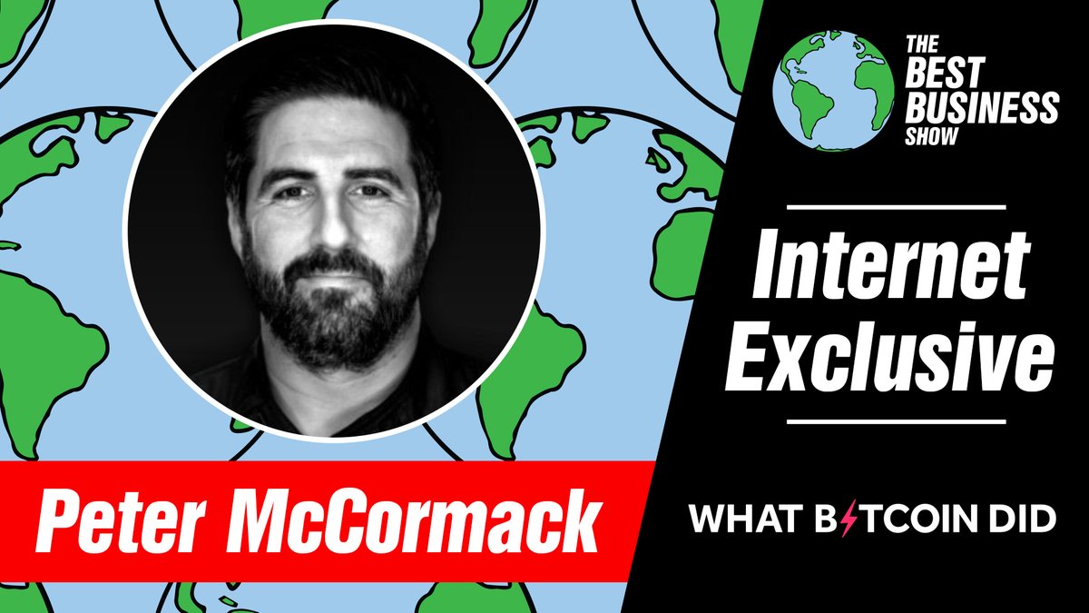 APompliano's tweet photo. Today we have two special guests on The Best Business Show.

@DelcoMC has converted his small business onto the Bitcoin Standard and @PeterMcCormack has converted a football team as well.

They'll both join us to talk about it. Subscribe: https://t.co/Pn0YGihNDj https://t.co/7NFDHY6w9r