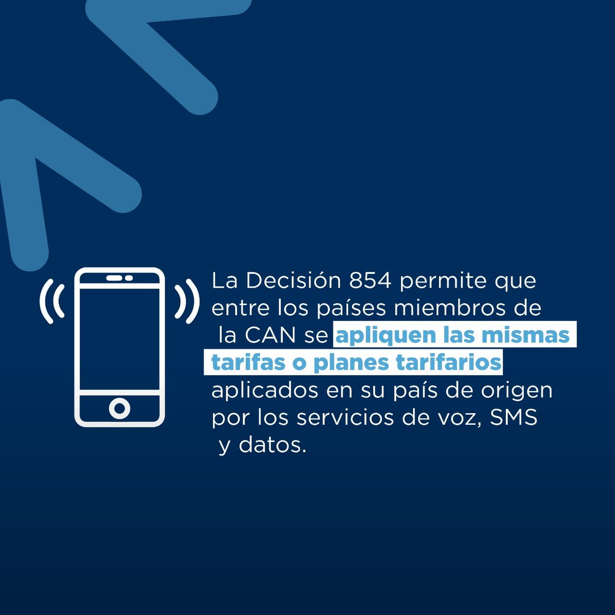 infoquinara's tweet photo. ¡Desde este 1 de enero la 
@ComunidadAndina
 elimina recargos por roaming internacional!

Esto significa que ya puedes comunicarte Teléfono móvil desde cualquier lugar de Bolivia, Colombia, Ecuador y Perú sin pagar más.

#JuntosCumplimos #RoamingSinRecargos 
@vmaino https://t.co/tFqAXjeRze