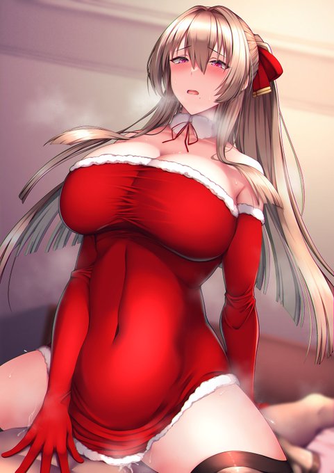 クリスマスに指揮官の私室に来たスウィフトシュア描いてました(大遅刻 