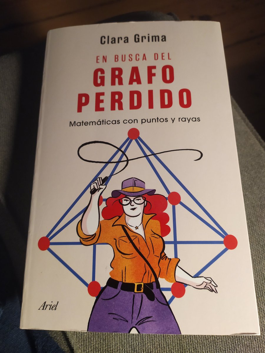 Estoy impresionada con la manera tan entretenida y bonita que tiene  <a href="/ClaraGrima/">Clara Grima</a> para divulgar matemáticas (grafos) en el #elgrafoperdido .No he podido dejar el libro hasta acabarlo 🤩!