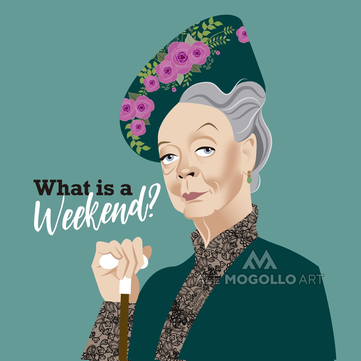 alemogolloart's tweet photo. Happy birthday to living legend Maggie Smith. Her career has expanded many decades but she is recently glorious as Dowager Countess Of Grantham in Downton Abbey. What's a weekend?
#maggiesmith #downtonabbey #dowagercountessofgrantham #whatsaweekend #fanart #alejandromogolloart https://t.co/GR6dTQ0GtB