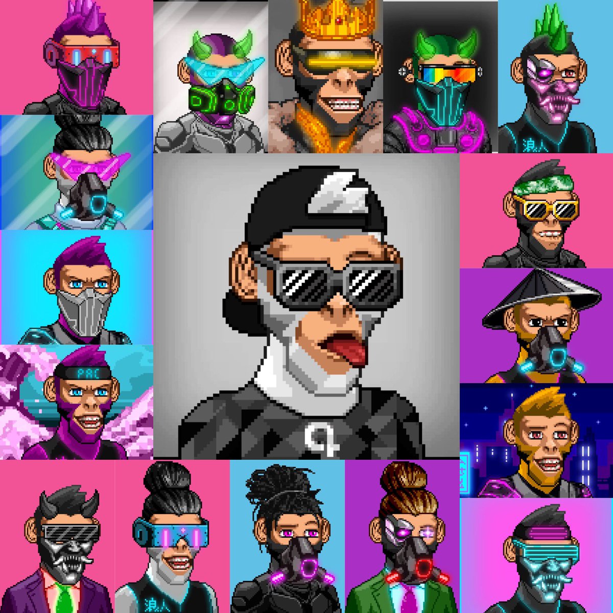 DJZIGGS's tweet photo. With the rise of the @PunkyApesClub, what do you all think about the 1/1 Punky joining 25 other #apes ruled by the Black #King 👑? #PunkyApesClub #kingdom. #NFT #SolanaCommunity #NFTCommmunity #PacCoin. What does the community say? Yes or No? Comment below please. https://t.co/PtSEYmKNkK
