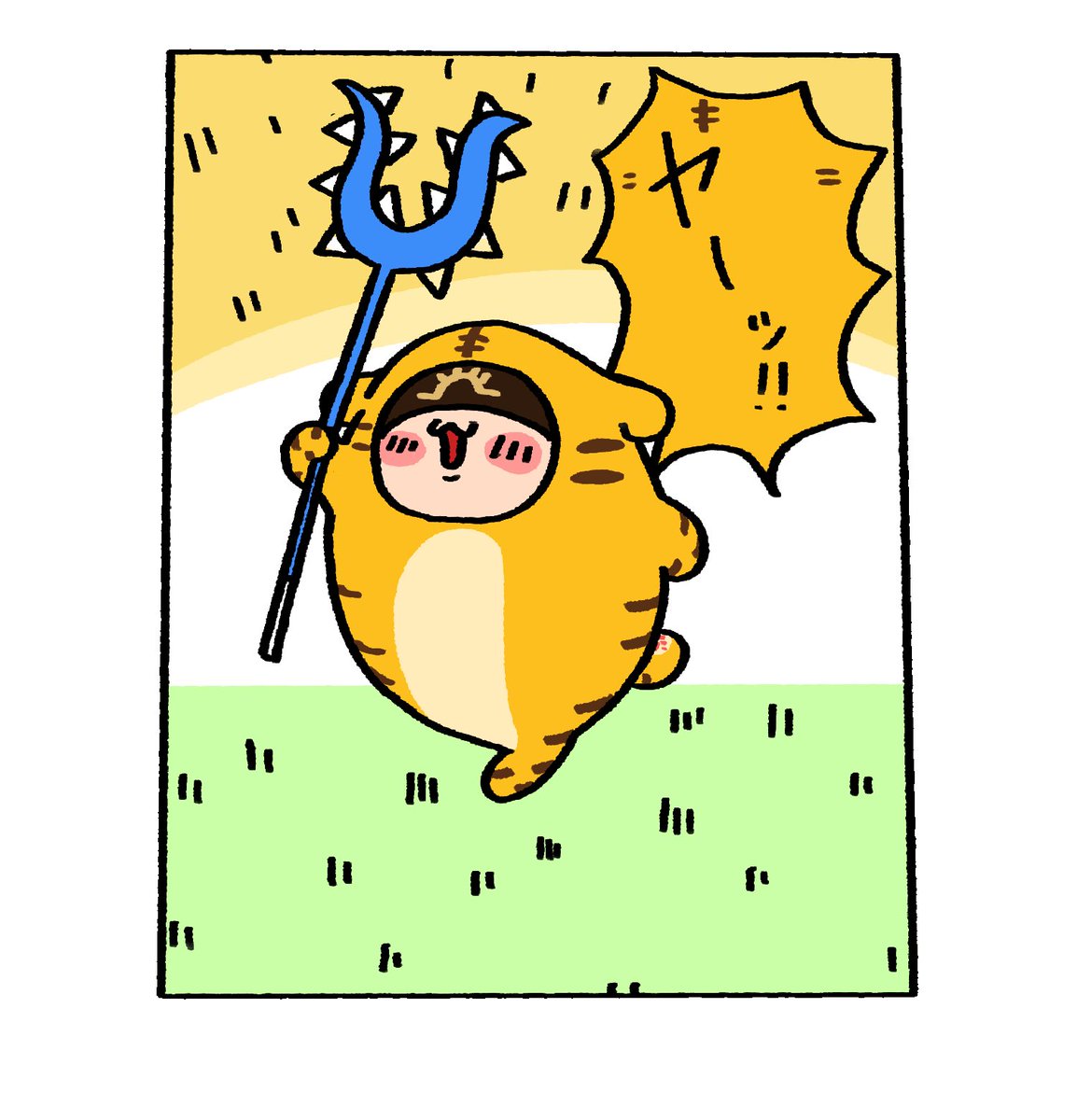 ちい○わ界にいるコトラちゃん 