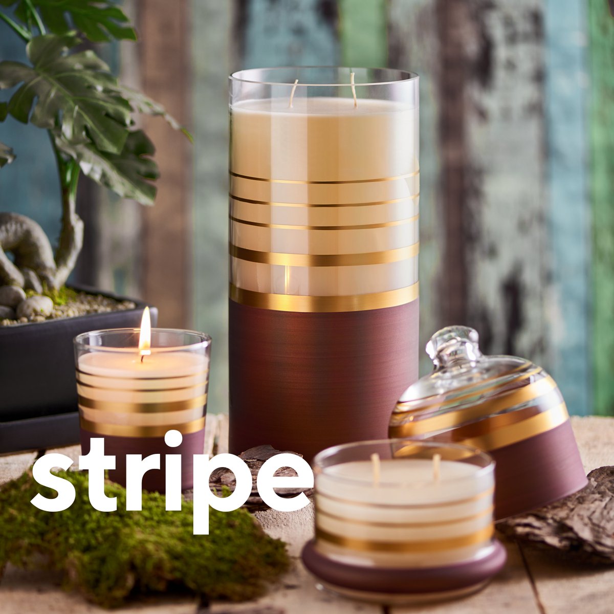 Rengi ve zarif çizgileriyle Stripe mumlar, en keyifli anlarınıza eşlik etsin.

#eviniyihali #decorium #yaşam #life #gild #handmade