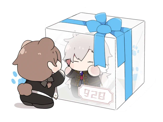 🎁
#くろのあとりえ 
#KuzuArt #かな絵 