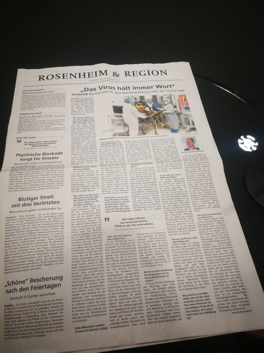 AndyWinhart's tweet photo. Hat man als Klinik-Geschäftsführer nix besseres zur Zeit zu tun als Interviews zu geben?
#Rosenheim #RoMed #Corona https://t.co/D4g9OrzZuQ