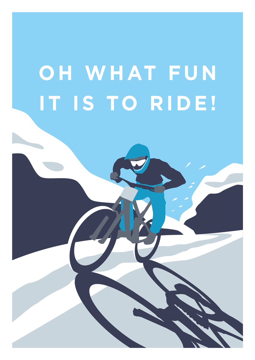 Jenlewis20's tweet photo. I’ll be taking a little break over the New Year. Any orders that come in from tomorrow the 29th December until the 3rd January will be posted on the 4th January 📮. Happy New Year everyone! 🥳 Jen x

#ohwhatfunitistoride #cycling #cyclingart #jenscyclingart #mtb #mtblife #snow https://t.co/FBQu6VGOsx