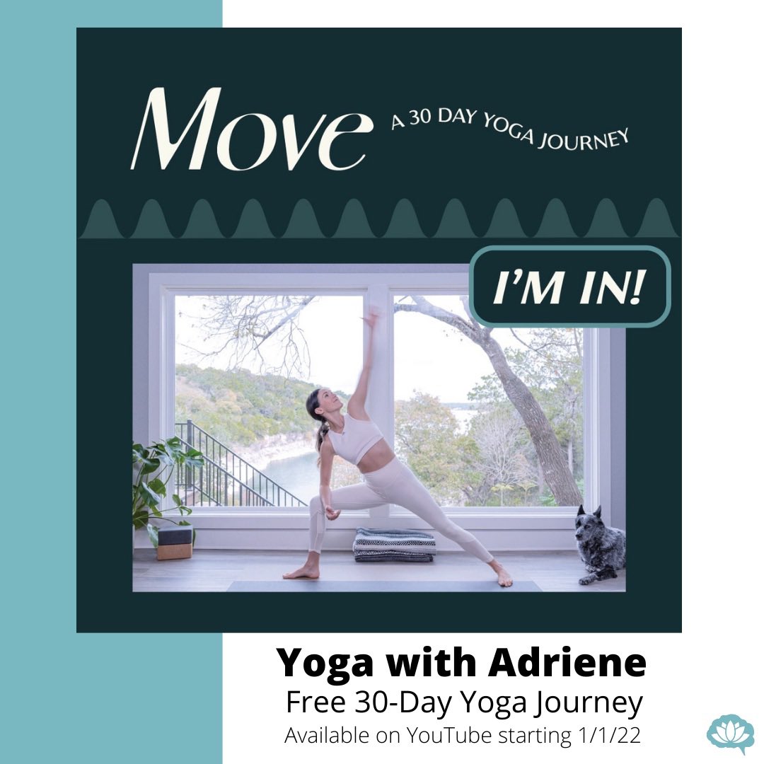 Lotus_SLP's tweet photo. It’s almost the new year, and that means it’s almost time for 30 Days of Yoga with @yogawithadriene! Such a great way to kick off the new year and get back into a daily yoga practice. #yoga #yogawithadriene #findwhatfeelsgood #fwfg https://t.co/myrEykHbzu https://t.co/sPtN96aUjg