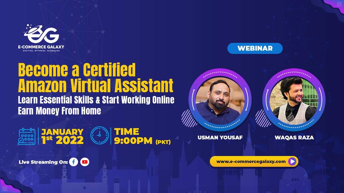 ECommerceGalaxy's tweet photo. Join this #Webinar and learn how to Become a Certified #Amazon Virtual Assistant and Essential #Skills that can help you to start your online journey and earn money while working from home

Visit YouTube Channel: https://t.co/Zaj1FSOmXF
Join our group: https://t.co/jJPTUIA0ae https://t.co/qqCCSgZntp