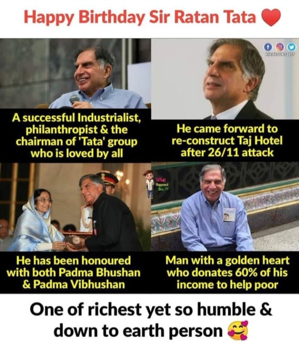 July4Misty's tweet photo. #RatanTata
Wish You Good Health 4 lifetime... 😍

@RNTata2000 https://t.co/ioH4Dt76By