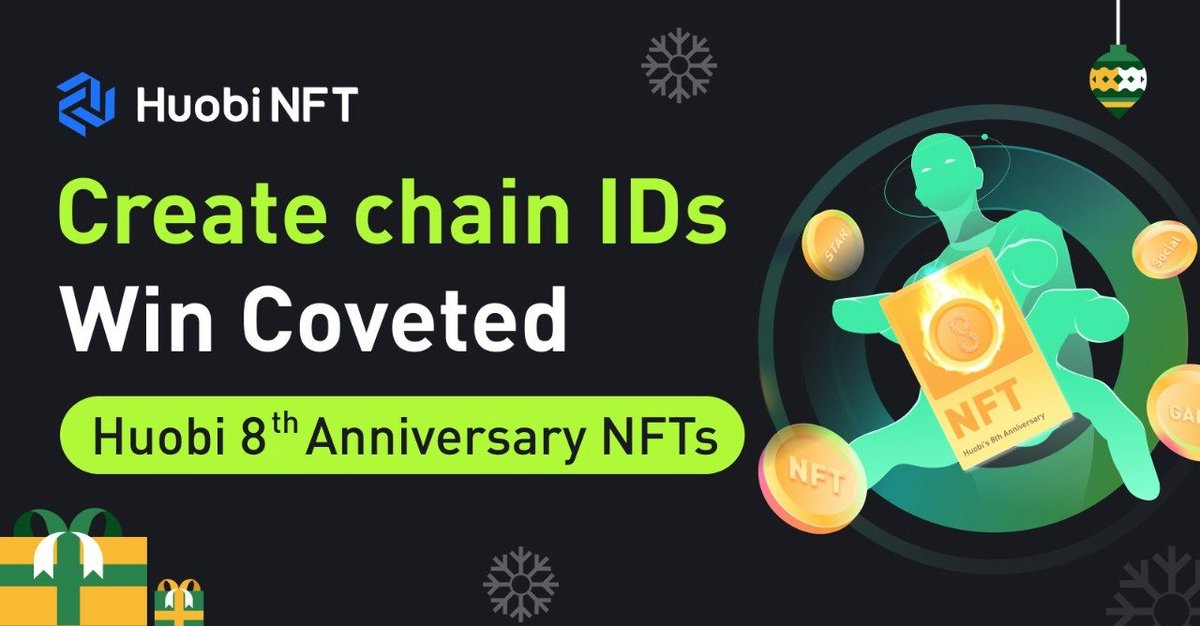 RTA_Squad007's tweet photo. 1.Create & select an #NFT ID of ur choice to participate in the upcoming #HuobiNFTlaunch
2.Invite more than 5 friends & register by Jan 9th 2022 to be eligible for a prize pool of up to 1000 $USDT
3.NFT IDs'll be assigned on a first-come, first-served basis
Create ur #NFT ID https://t.co/YyolWCa0UQ
