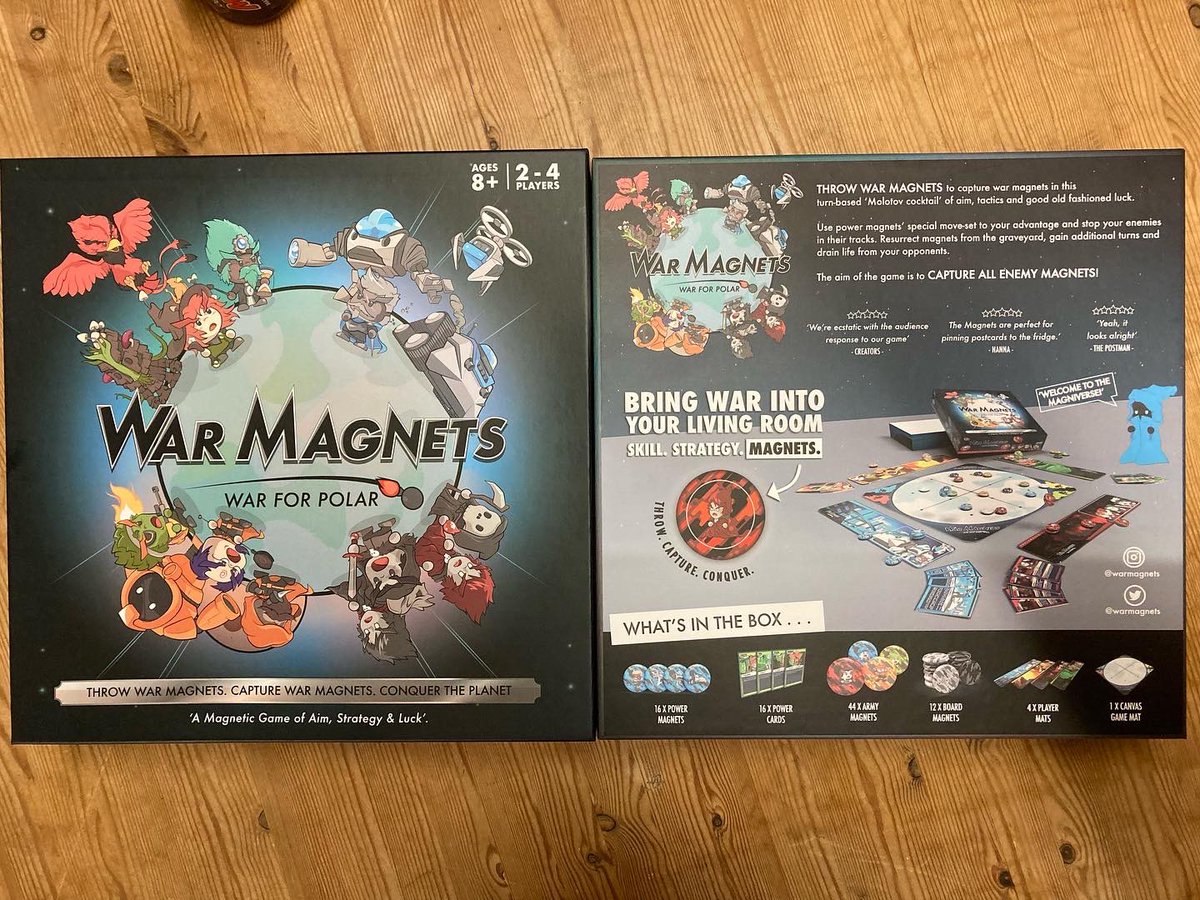 WarMagnets's tweet photo. Still in love with the new box 😍😍😍 #boardgames #gamenight #indiegame #boardgamer #gamingnews #tabletopgames #kickstarter #indiegamedev #indiedev #kickstartercampaign  #gamedev #ttrpg #tabletopgaming #games #gaming #gamingcommunity https://t.co/49wiCz0Y0q