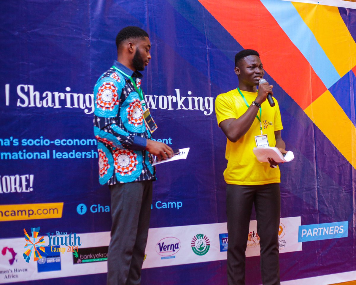 Campus360_daily's tweet photo. Updates from the Ghana Youth Camp, a 4-Day camp on Leadership, Entrepreneurship, Activism and Team building, held at KNUST by Global Youth Network.  

#ghanayouthcamp #ghanayouthcamp2021 #gyc21 #bepartofmore https://t.co/djLg90jxny