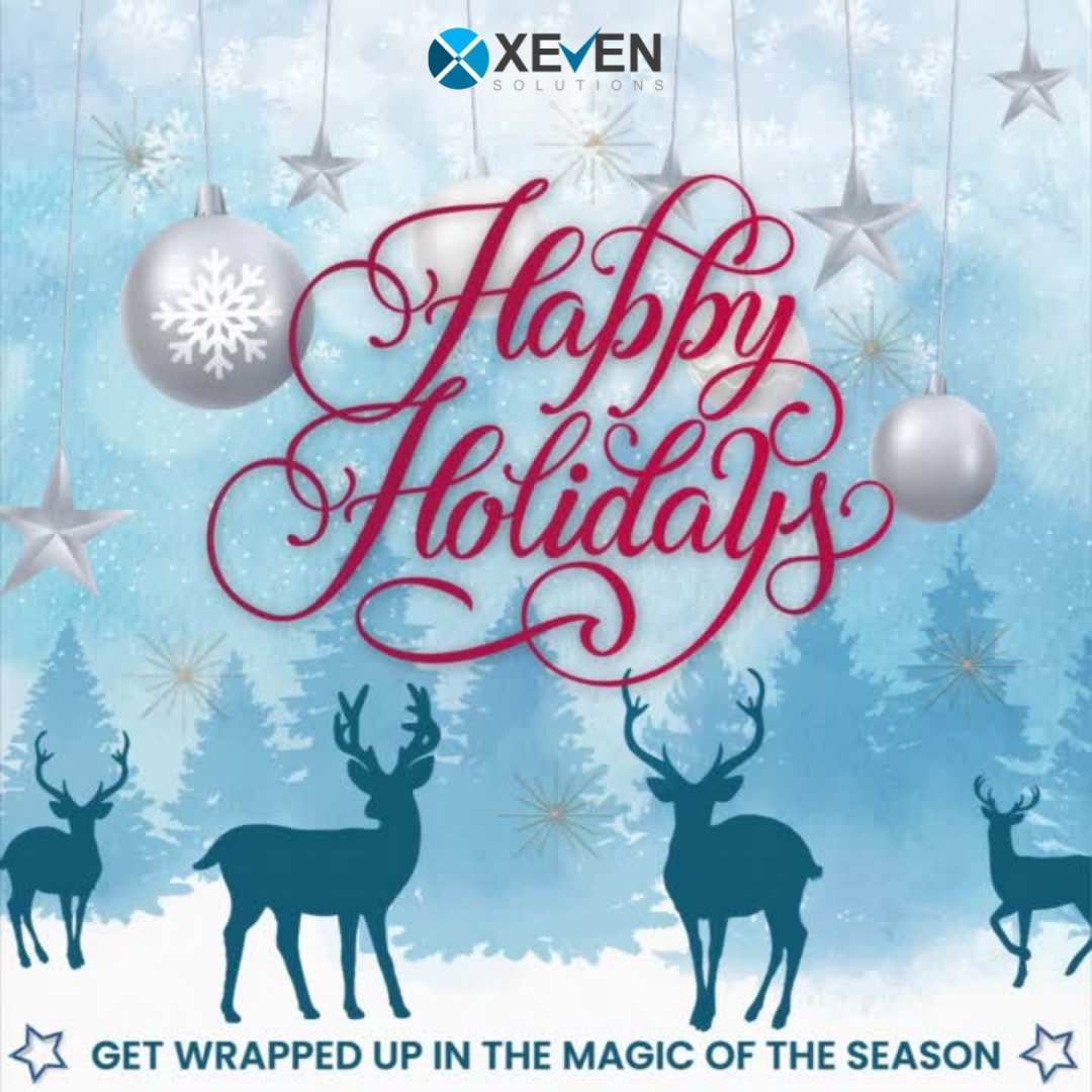 SolutionsXeven's tweet photo. Let the magic of this holiday season surround you with unlimited happiness. Enjoy this golden time of the year to the fullest! Happy holiday! 

#HappyHolidays2021 https://t.co/fPnCMsmzAA