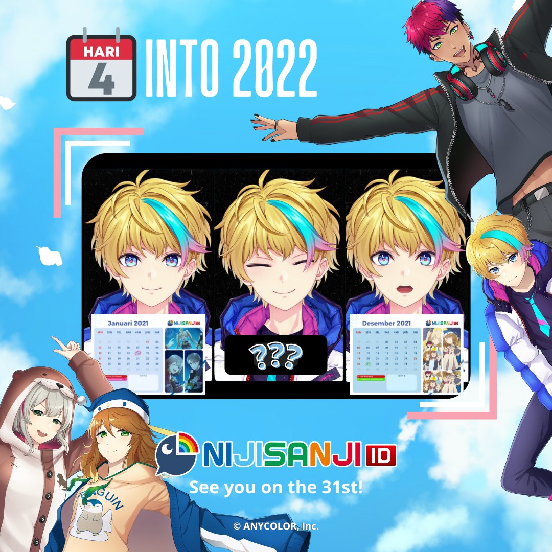 NIJISANJI_ID's tweet photo. Secepat apakah tahun 2021 kamu? Kok tahu-tahu sekarang sudah Desember saja ya...

Kami juga tidak percaya ini bulan Desember, tapi kami percaya acara akhir tahun #into2022 bersama #NIJISANJI_ID bakal meriah! Terus ikuti media sosial kami untuk update selanjutnya ya! https://t.co/43XyM0FwZo