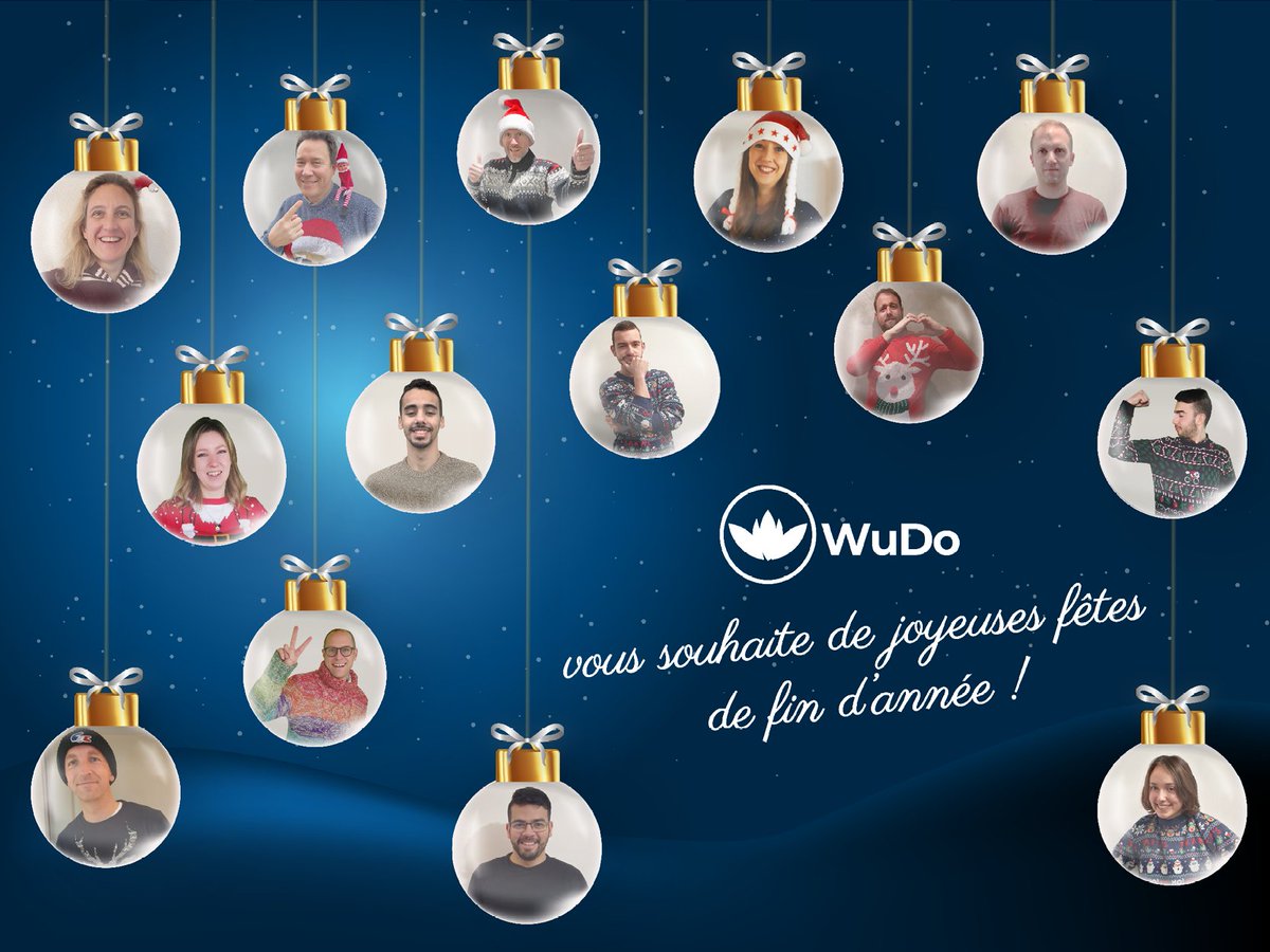 La team WuDo vous souhaite de joyeuses fêtes de fin d'année ! 🎉✨☃️