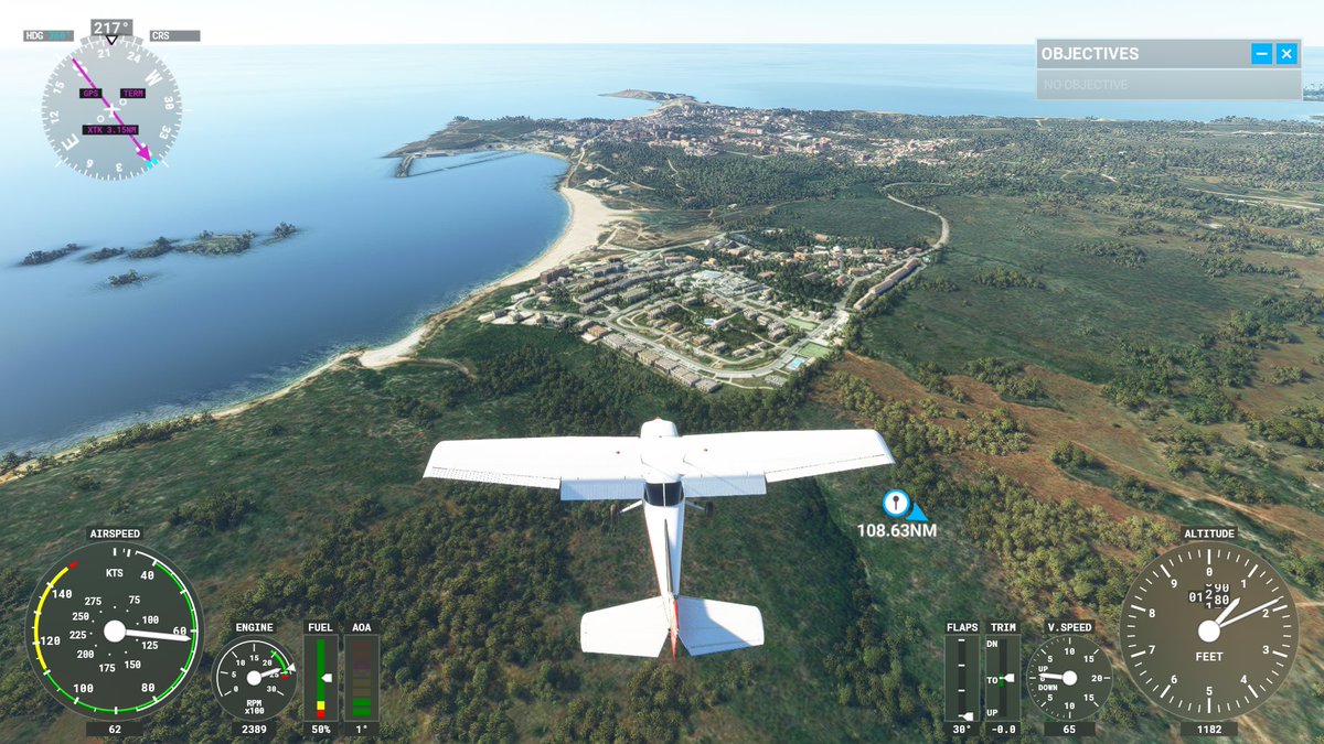 Microsoft Flight Sim is so good!  Found myself getting weirdly emotional flying to our old holiday destination in Portugal from Faro.  I lost altitude and crashed near Vila De Bispo before I got to my favourite beach but here’s the lovely <a href="/martinhal/">Martinhal Family Hotels & Resorts</a> just before 🤣